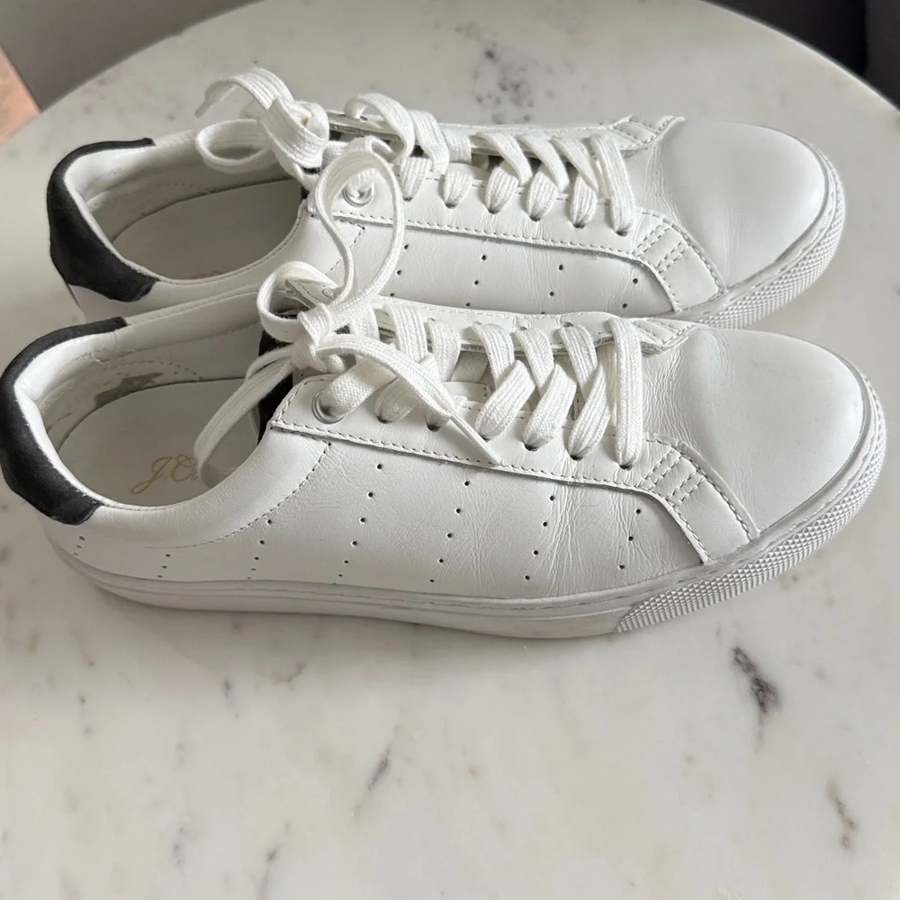 J crew Saturday Sneakers With Dark Suede Detail Size 8